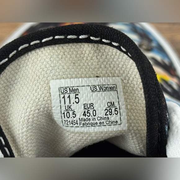 VANS "Off The Wall" Aloha Print Unisex Sneakers, US Size Men 11.5, Women N/A - Picture 7 of 11